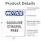 Signmission Gasoline Ethanol Free OSHA Notice Sign, Vinyl Decal, 3.5in W x 5in L, 2PK OS-2PACK-NS-D-35-V-13063 - alternate 6